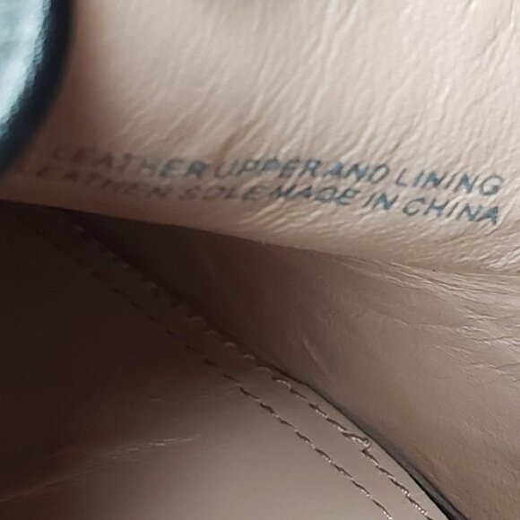 AD and Daughters Esmea Black Leather Croc Embossed Heels 7.5 - Picture 12 of 12